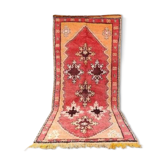 Moroccan carpet boujad orange 150 x 315 cm