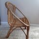 Children's rattan shell armchair