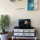 Black Paris Cream Mirror Chest of Drawers