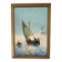 Painting "Sicilian Fishermen" framed under glass.
