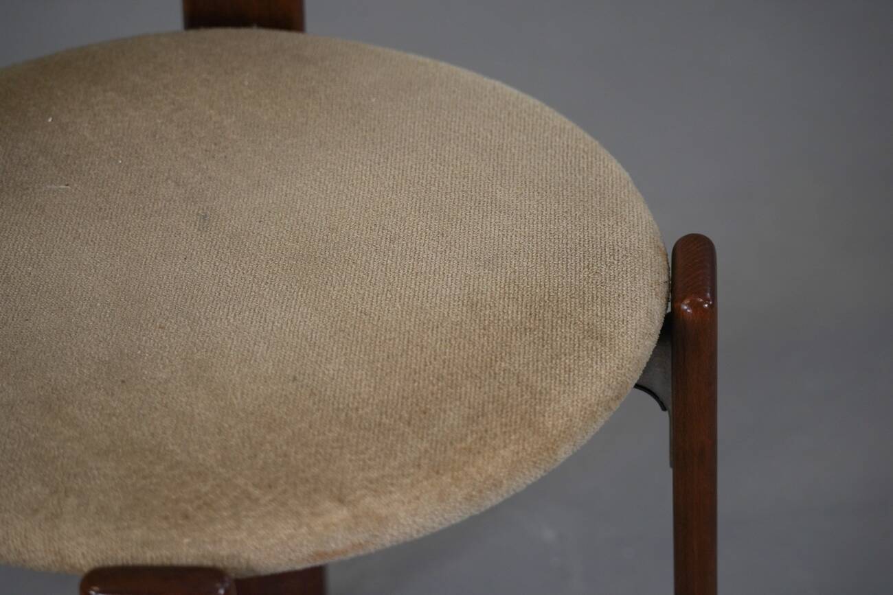 Vintage Hay Rey dining chairs by Bruno Rey for Kush Co, Switzerland 1970s set of 4