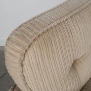 Fauteuil crème Soffio, design italien, années 1970, fabriqué par Doimo.