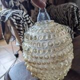 Large Amber Bubble Glass Ceiling Light