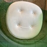 Green Champagne Chair by Estelle and Erwin Lavergne for Formes Nouvelles 1957
