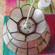 Hand-painted mother-of-pearl pendant light