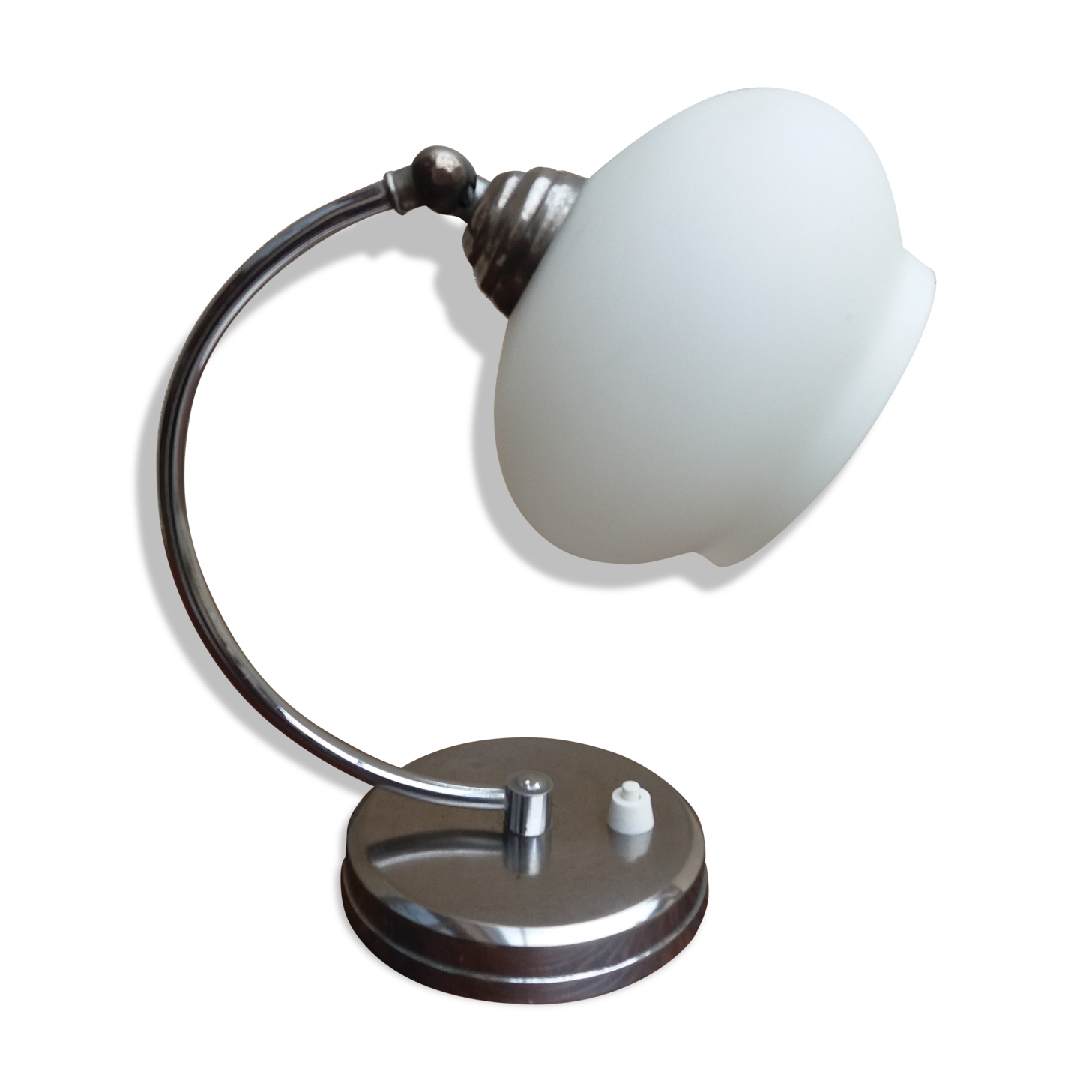 Lampe de chevet chromé