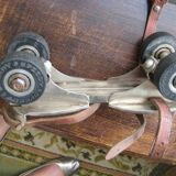 roller skates 1945 sports One Pair or 2 steel roller skates