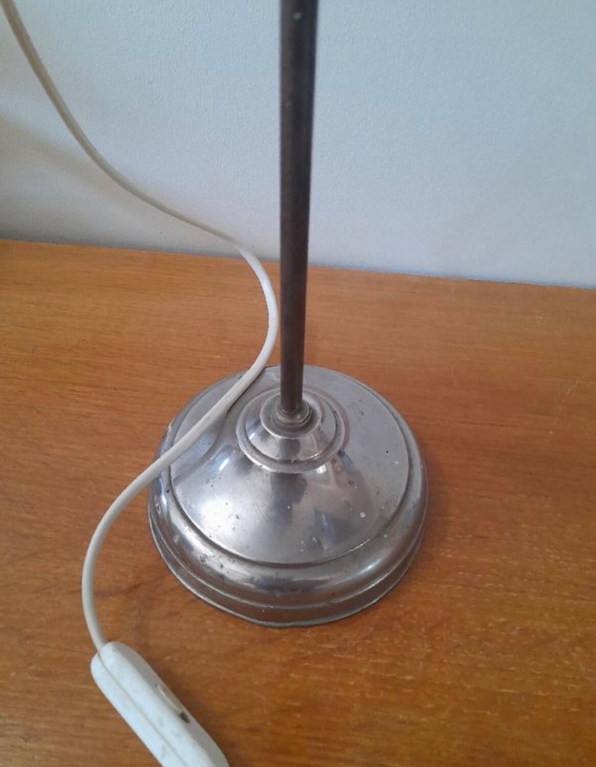 Lampe col de cygne tôle 1930/1950