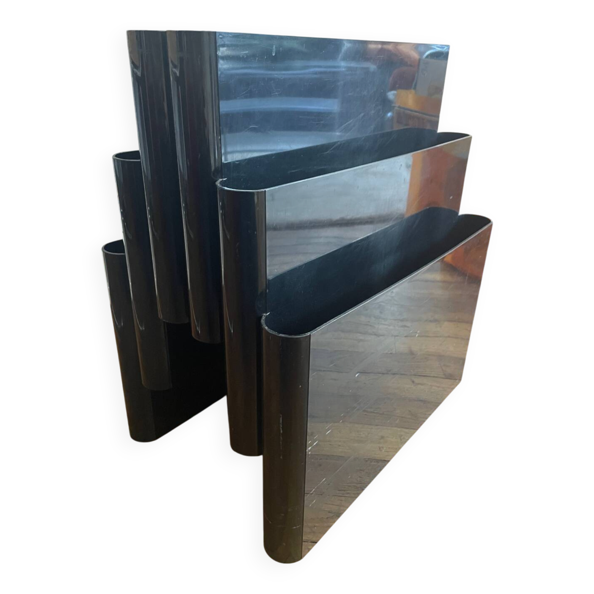 Magazine rack 4675 by Giotto Stoppino for Kartell 1970