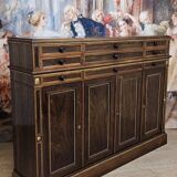 Sideboard in rosewood in the Charles X style, of fine cabinetmaking quality.