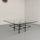 Vintage Italian architectural design coffee table from the 1970s