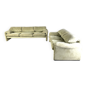 Maralunga sofa set by Vico Magistretti for Cassina