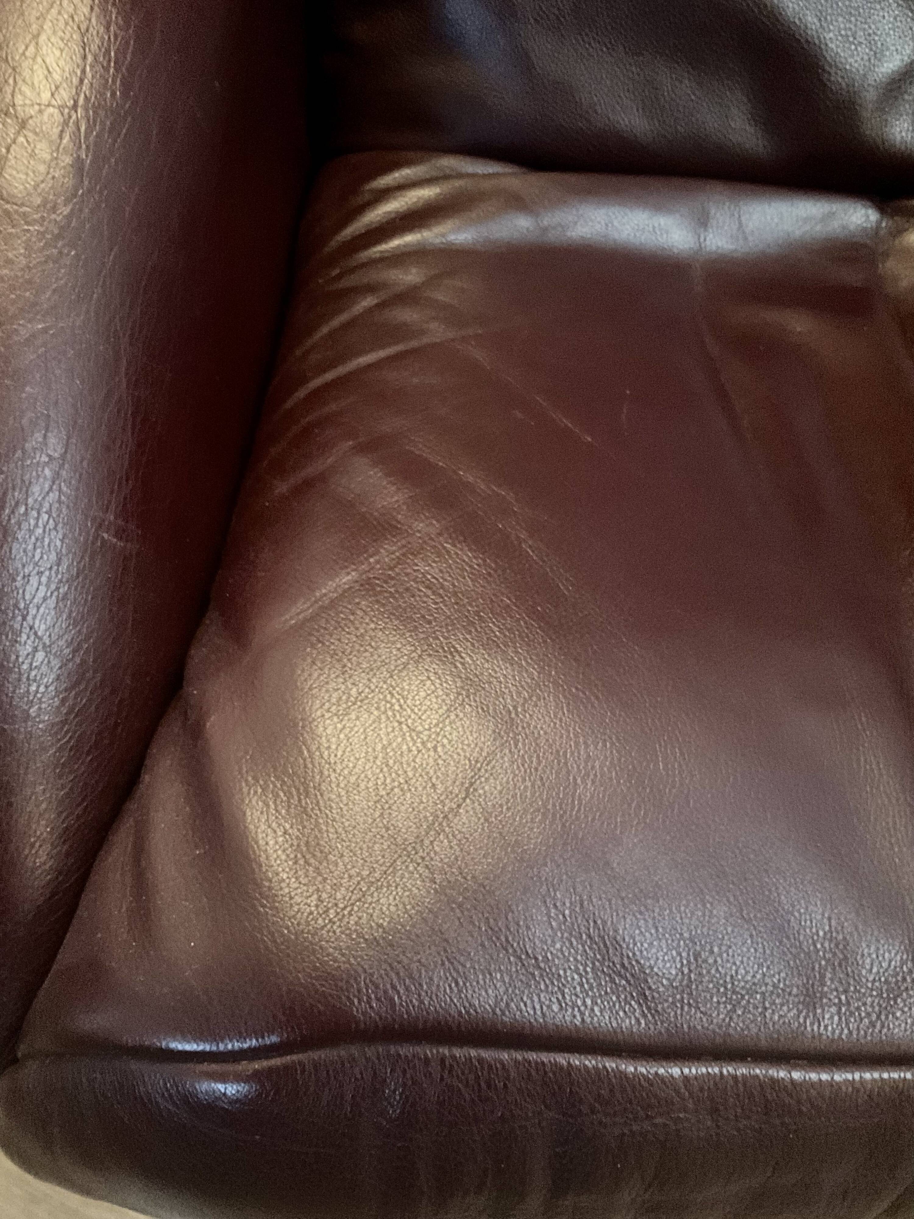 Fauteuil relax Jori des années 70 80 en cuir