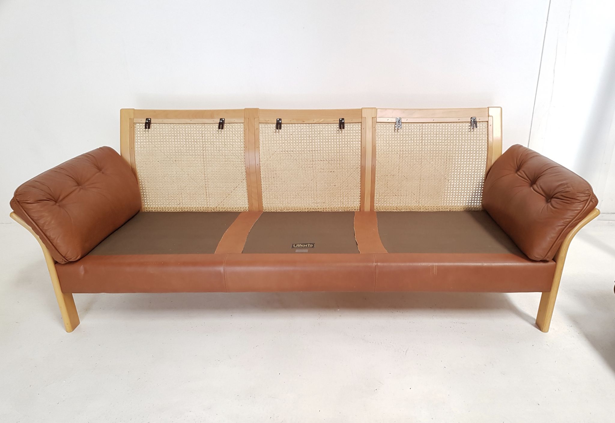 Sofa edited by Ulferts Sweden Wooden Structure, canna 1960s