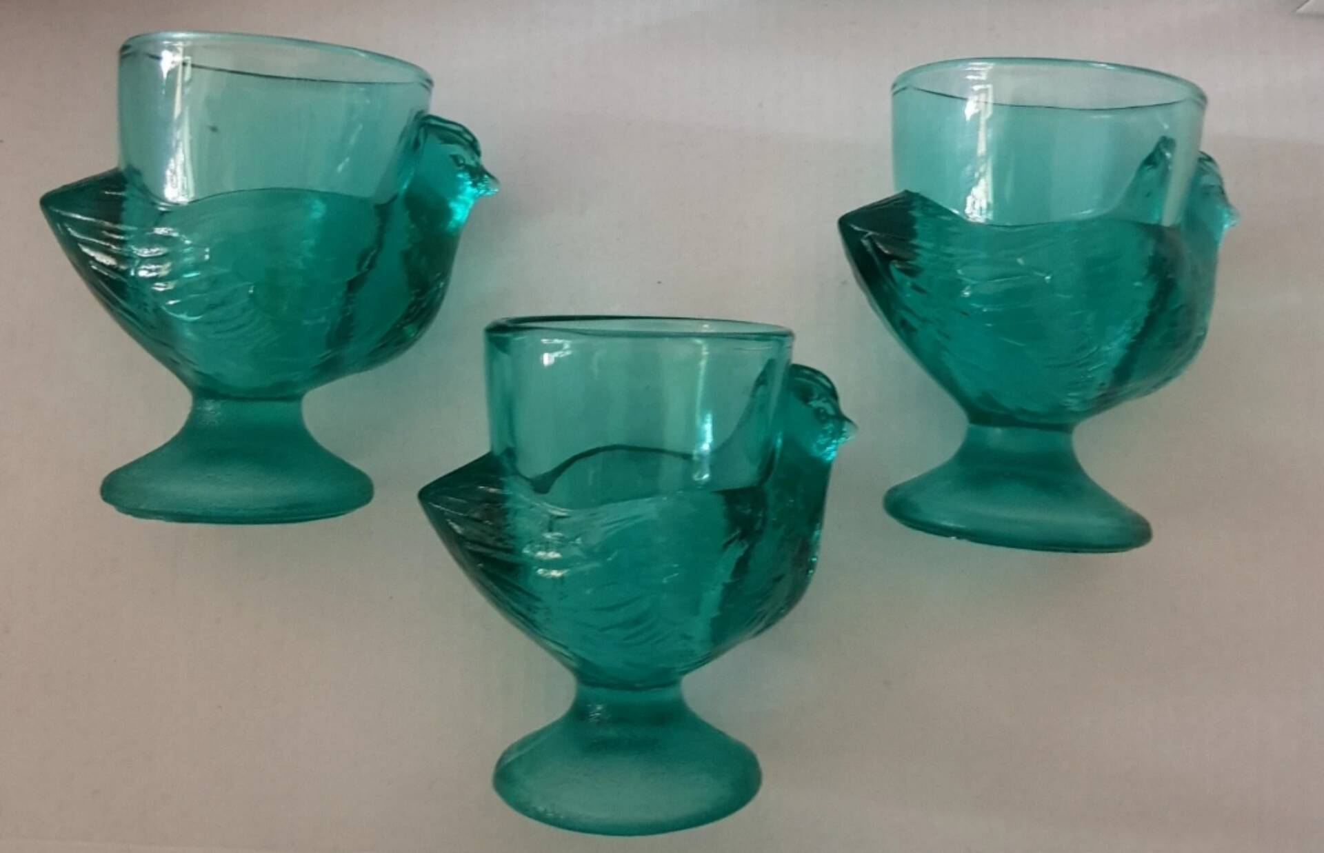 3 coquetiers vintage