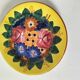 Set of four floral plates Longwy Toledo Talavera Sarreguemines LB
