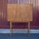 Meuble coiffeuse, meuble scandinave, bureau, console, meuble design, 50's