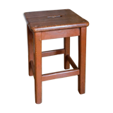 Workshop stool in old solid wood