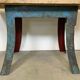 Blue Industrial Dining Table, 1960s