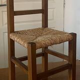 Rustic straw chair