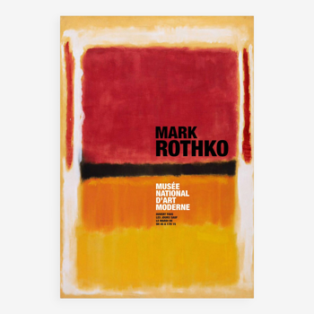 Affiche d'exposition mark rothko
