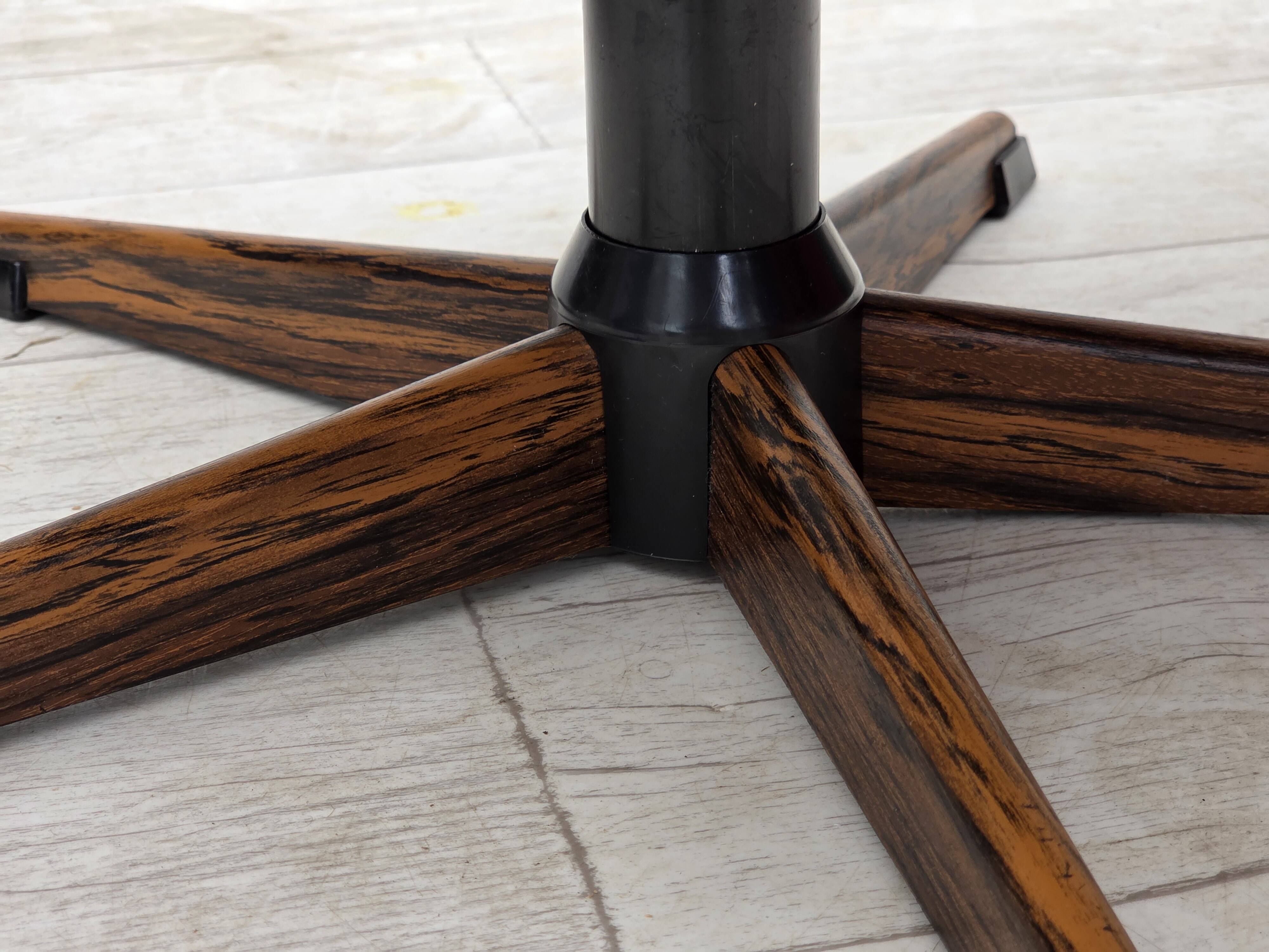 1970s, Danish design by H.W.Klein, swivel chair with footstool.