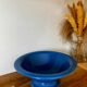 Fruit bowl or salad bowl Geneviève Lethu blue rice grain