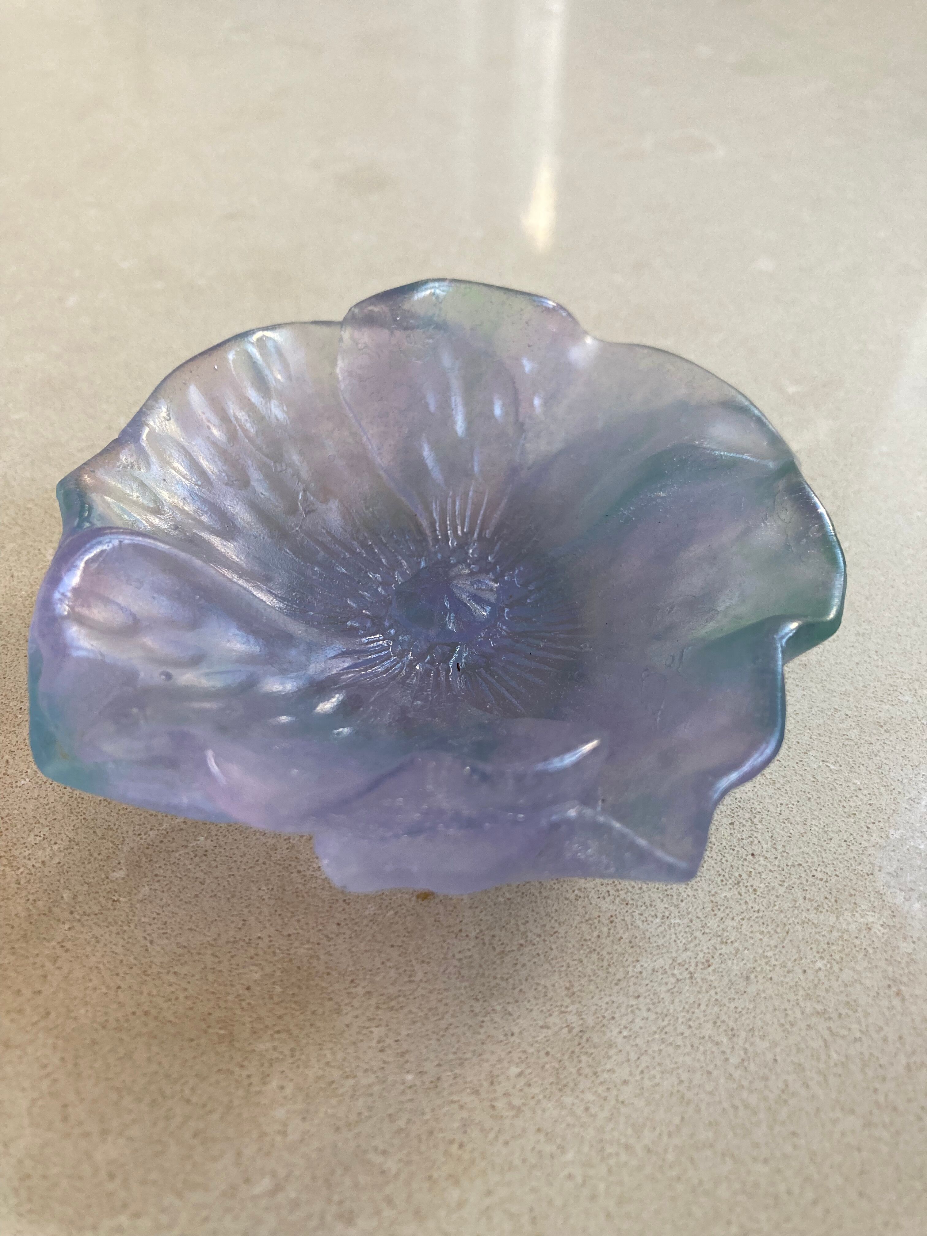 Flower cup crystal Daum
