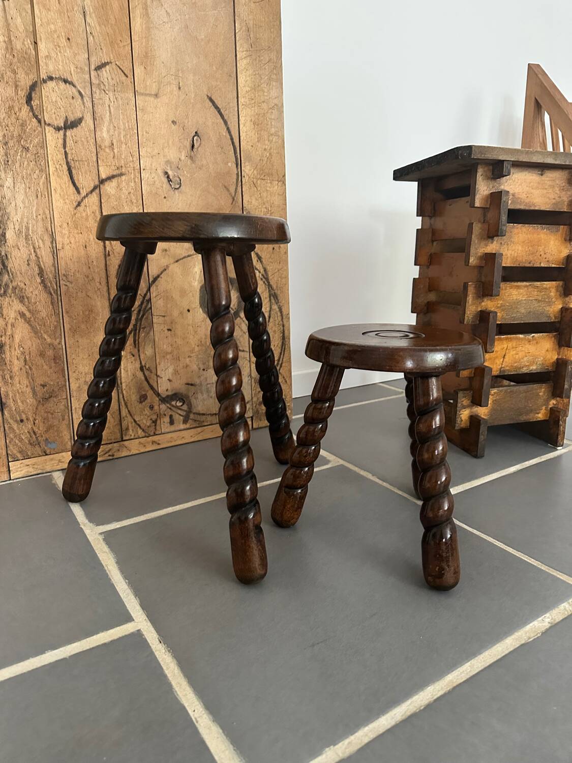 Pair of vintage stools