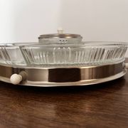 Plat de service sur plateau miroir
