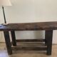 Old solid oak workbench