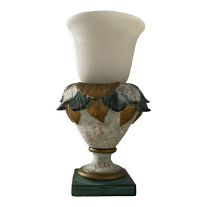Lampe vintage en opaline