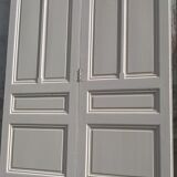 Old woodwork molded door