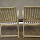 Set of 2 vintage folding armchairs
