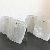 Frosted glass wall light by Kalmar Franken KG, 1960s