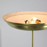 Lampadaire en laiton vintage de plancher