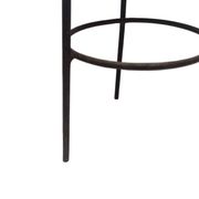Postmodern brutalist iron and wooden plant stand, Poland, 1970s