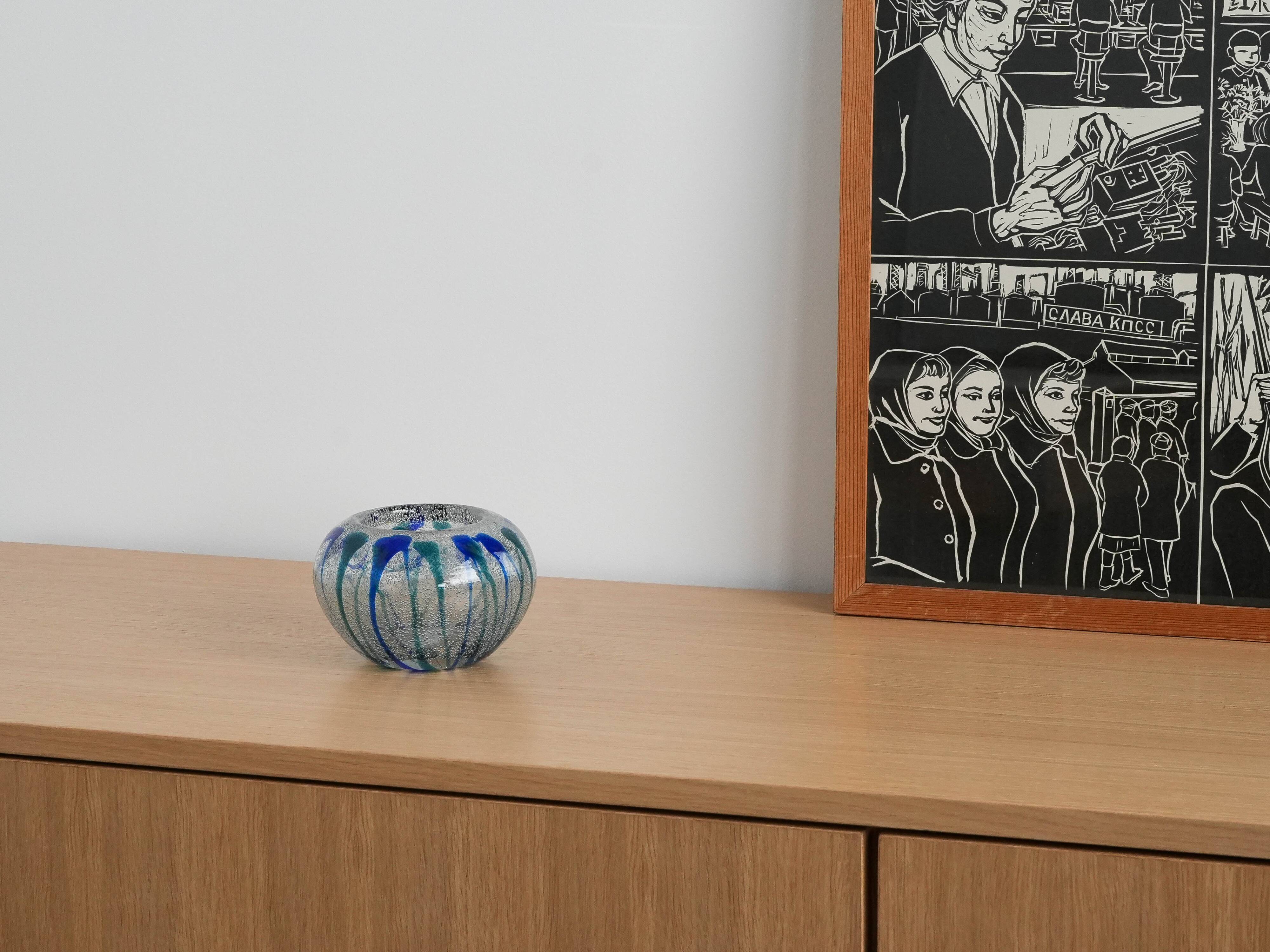 Glass vase, Danish design, 1970s, production: Denmark