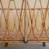 Vintage cradle rattan