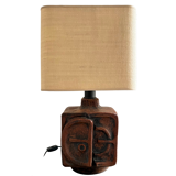 Terracotta lamp byhemut schäffenacker 1960
