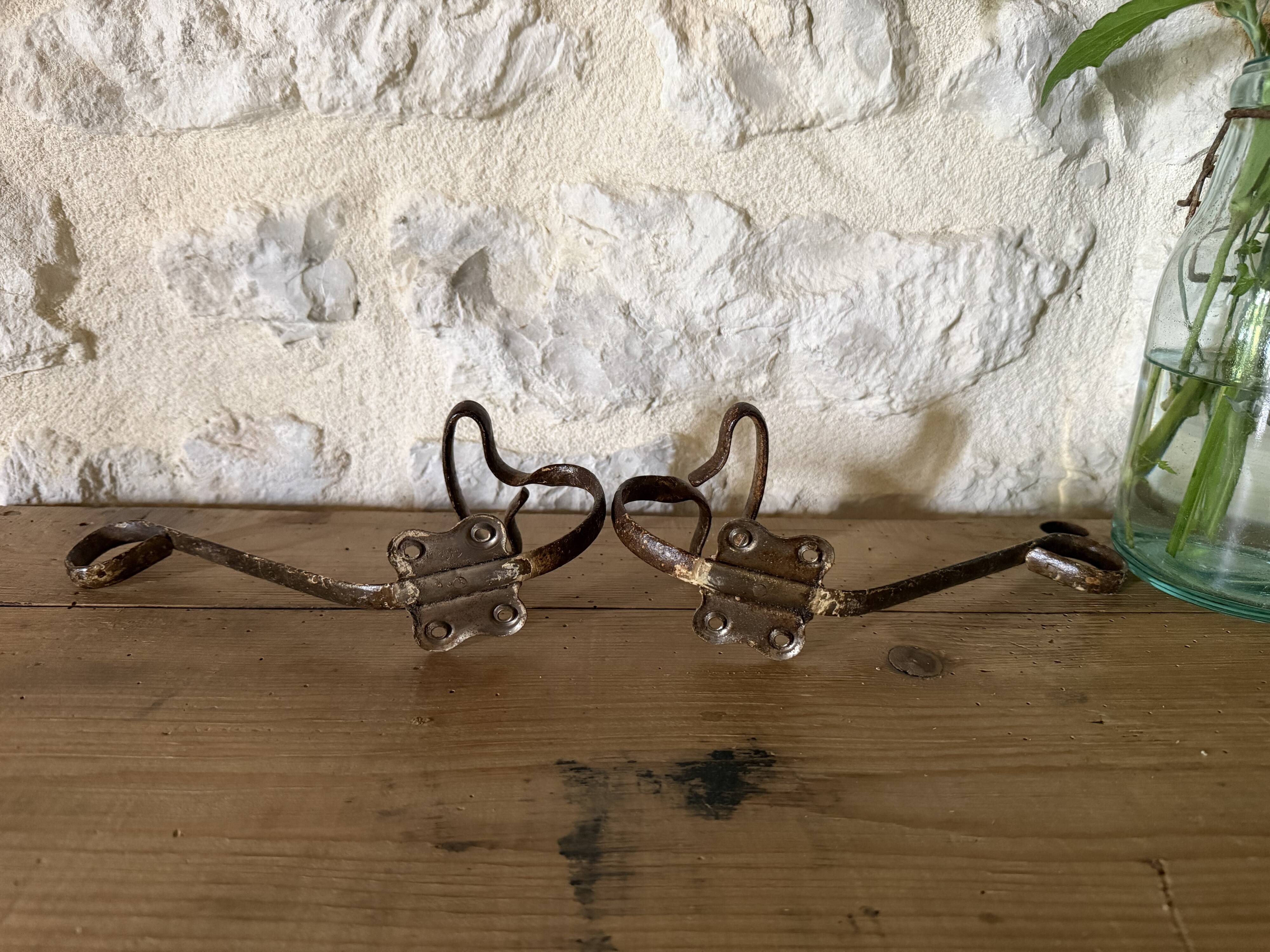Metal coat hooks