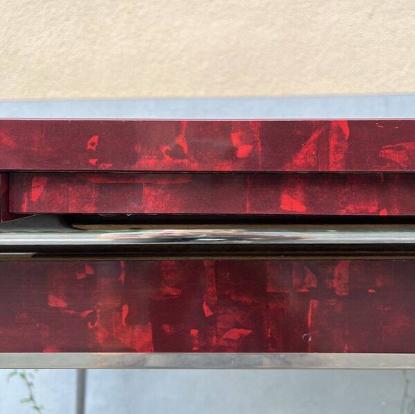 Table en formica rouge