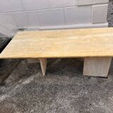 70s travertine coffee table