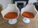 Pair of Tulip Knoll Saarinen armchairs