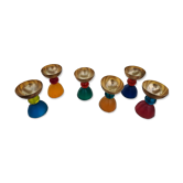 6 coupes resine et metal dore migeon et migeon