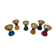 6 resin and gilded metal cups, Migeon and Migeon