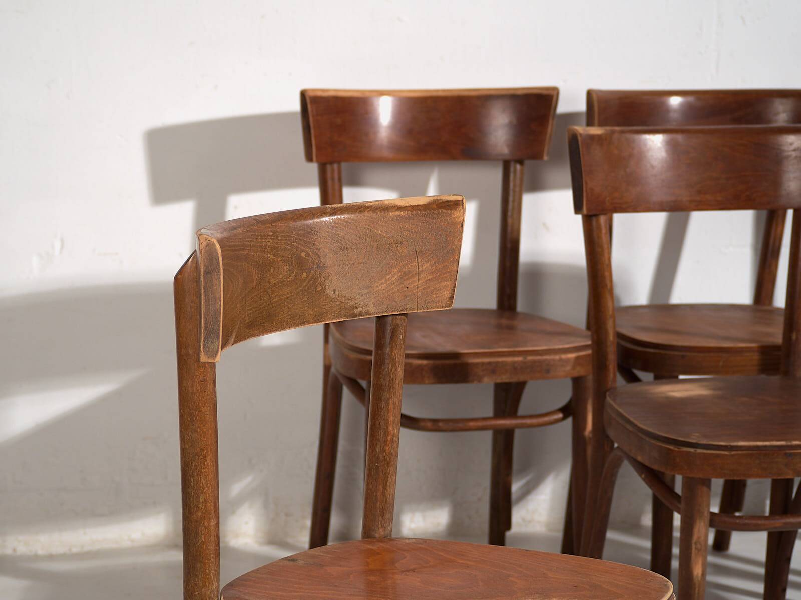 Vintage Bentwood Chairs (c.1950). Set of 6 pieces #2