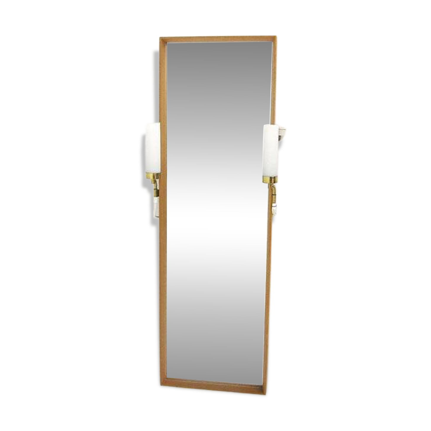 Scandinavian oak mirror, Sweden 1960