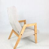 Beige danubio vintage design chair, 1970s