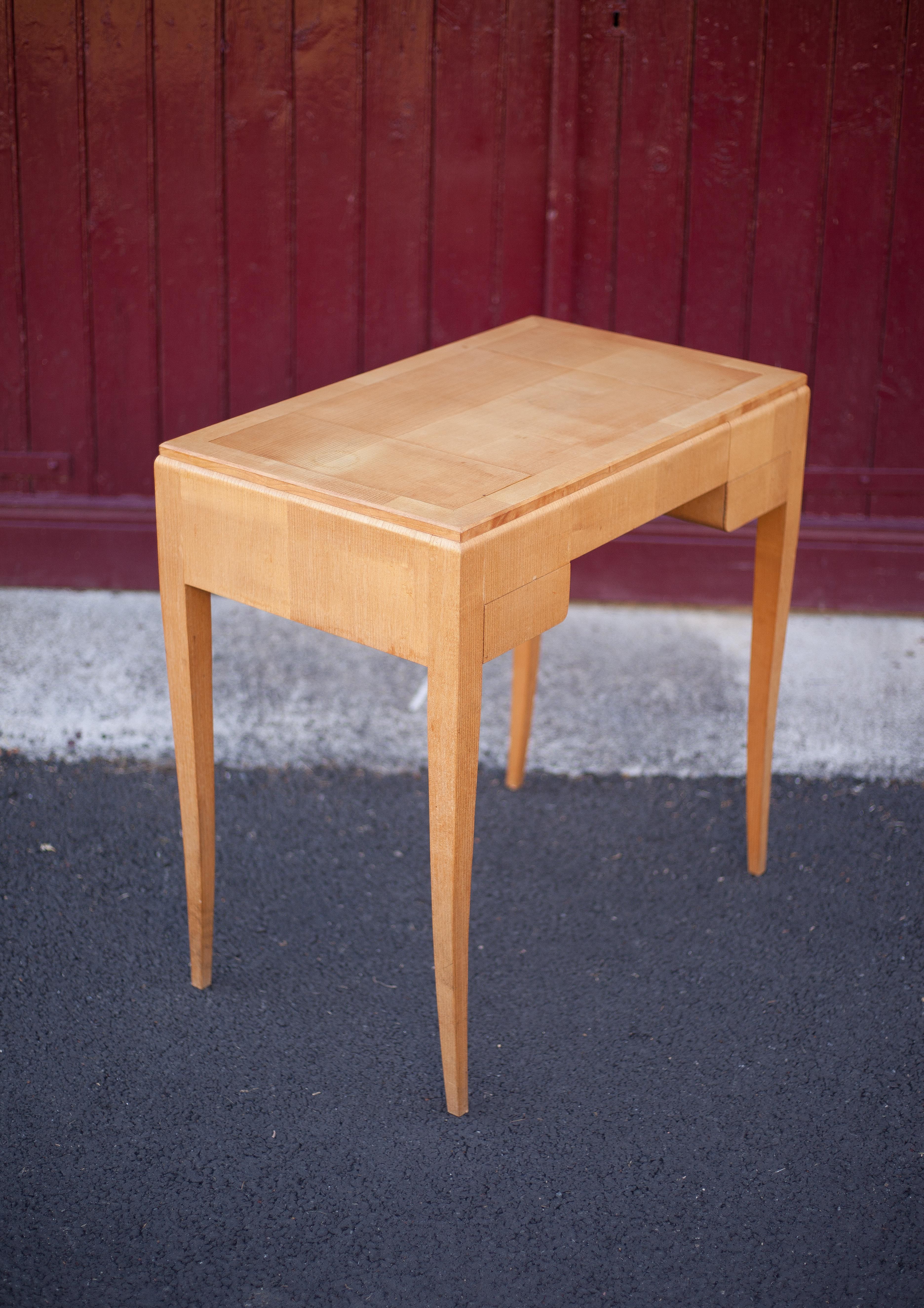 Wood desk, wood console